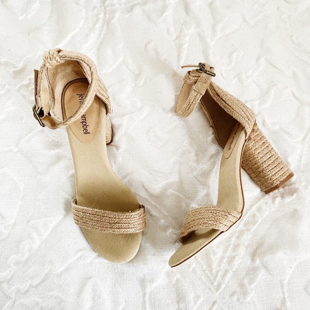 Jeffrey Campbell Rowboat Heels in Tan Size 7.5 New $135 - Picture 4 of 9